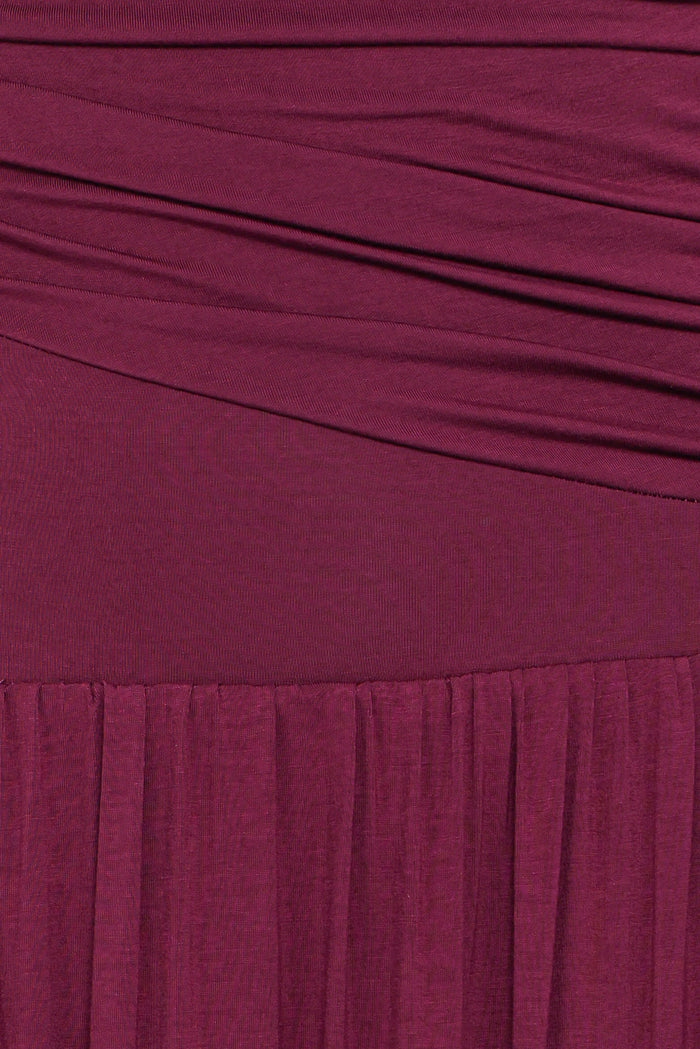 Petal and Pup USA DRESSES Shirley Long Sleeve Maxi Dress - Burgundy