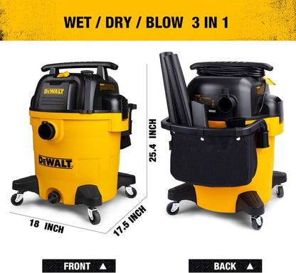 Shop Vac - DEWALT 12 Gallon Poly Wet/Dry Vac, 5.5 HP Shop Vacuum Wet Vacuum Cleaner