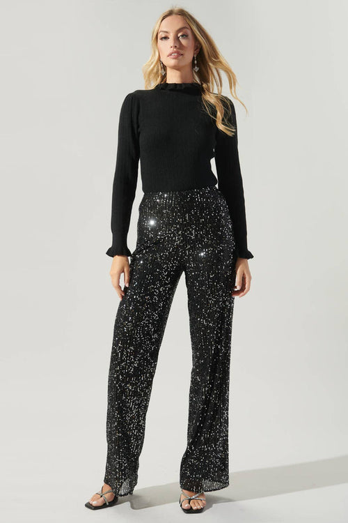Sienna High Waisted Sequin Pants