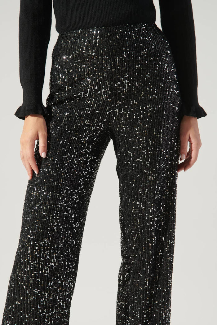 Sienna High Waisted Sequin Pants
