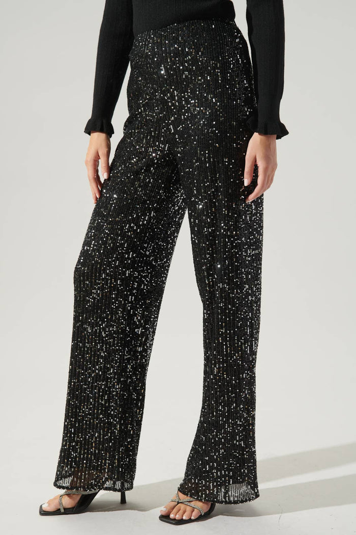 Sienna High Waisted Sequin Pants
