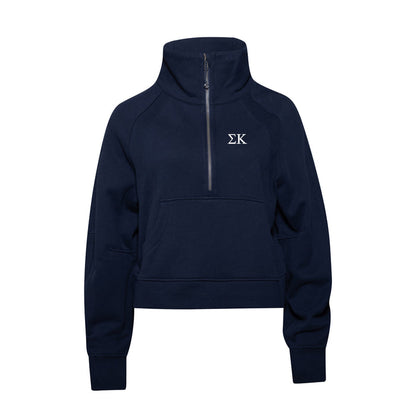 Sigma Kappa lululemon Scuba Oversized Funnel-Neck Half Zip - True Navy