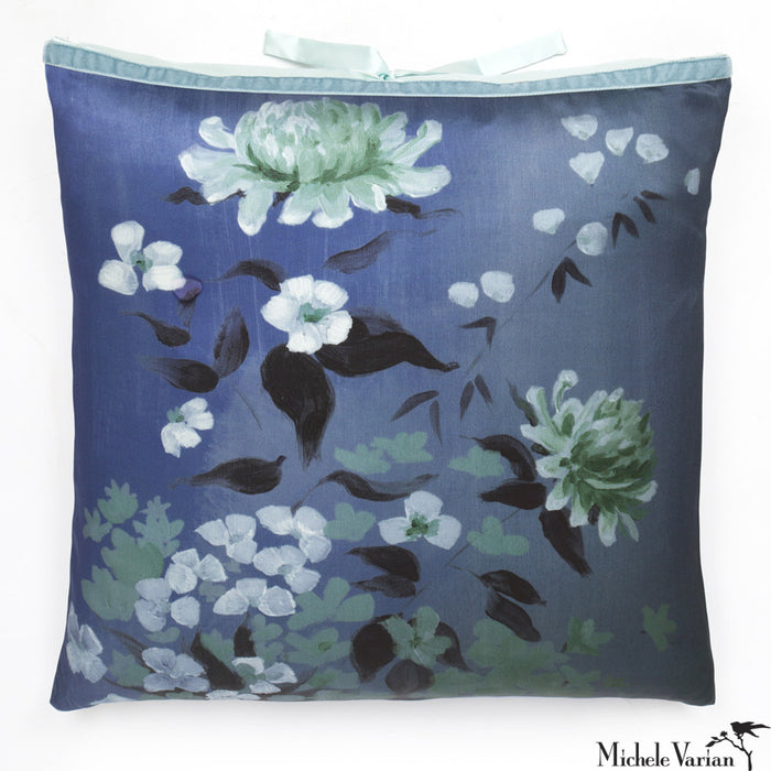 Silk Print Pillow Corn Flower 20x20