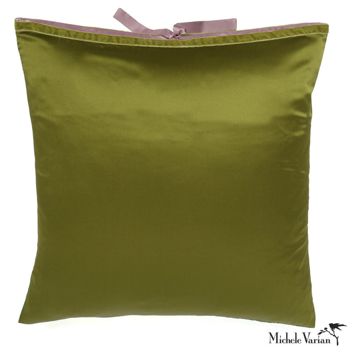 Silk Print Pillow Multi Spear Green 20x20