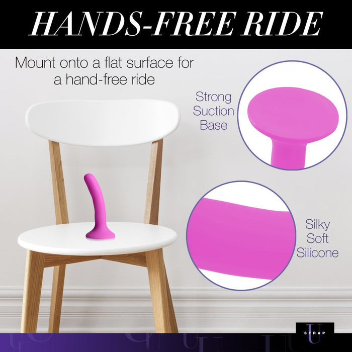 Small Pink Silicone Strap-On Dildo