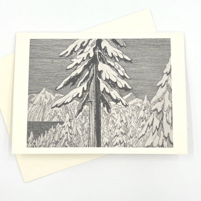 Snow Covered the Tree Greeting Card - pack of 6