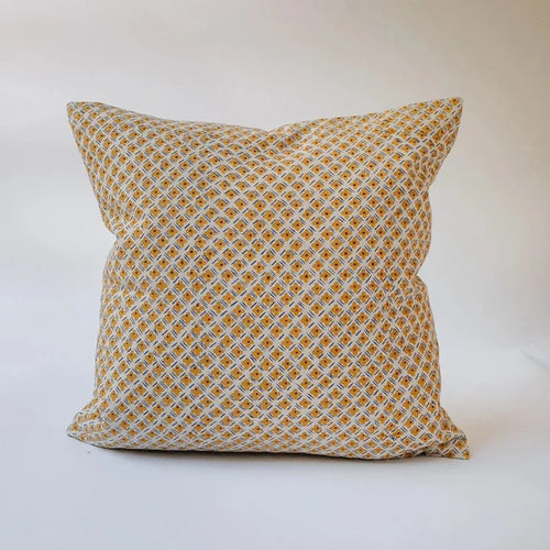 Soil to Studio JODHA Hand Block Printed Linen Pillowcase