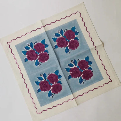 Soil to Studio SARA Block Printed Table Napkins - Set of 4