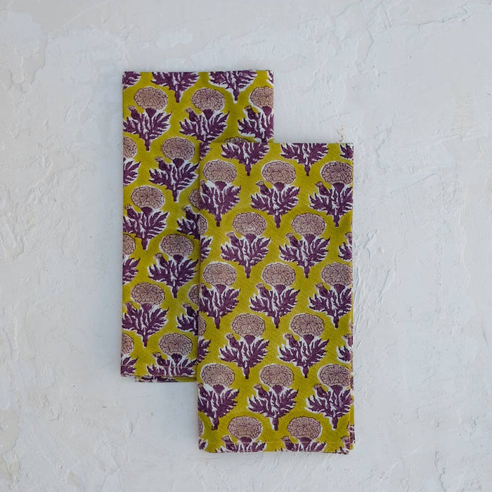 Soil to Studio SONYA - Block-printed Table Napkins - Set of 4
