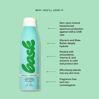 Spf 30 Mineral Non-Aerosol Spray - Reef Safe Sunscreen