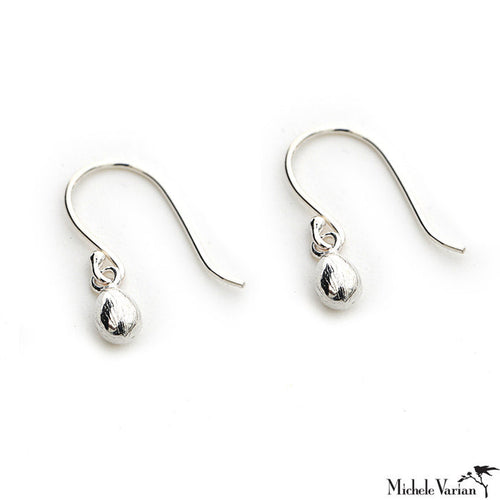 Sterling Silver Egg Earrings
