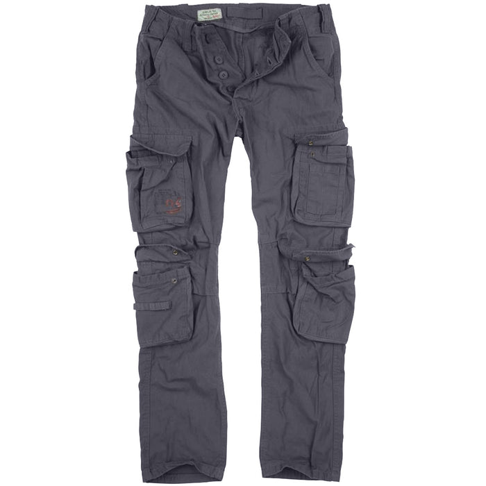 button details of grey airborne vintage slimmy