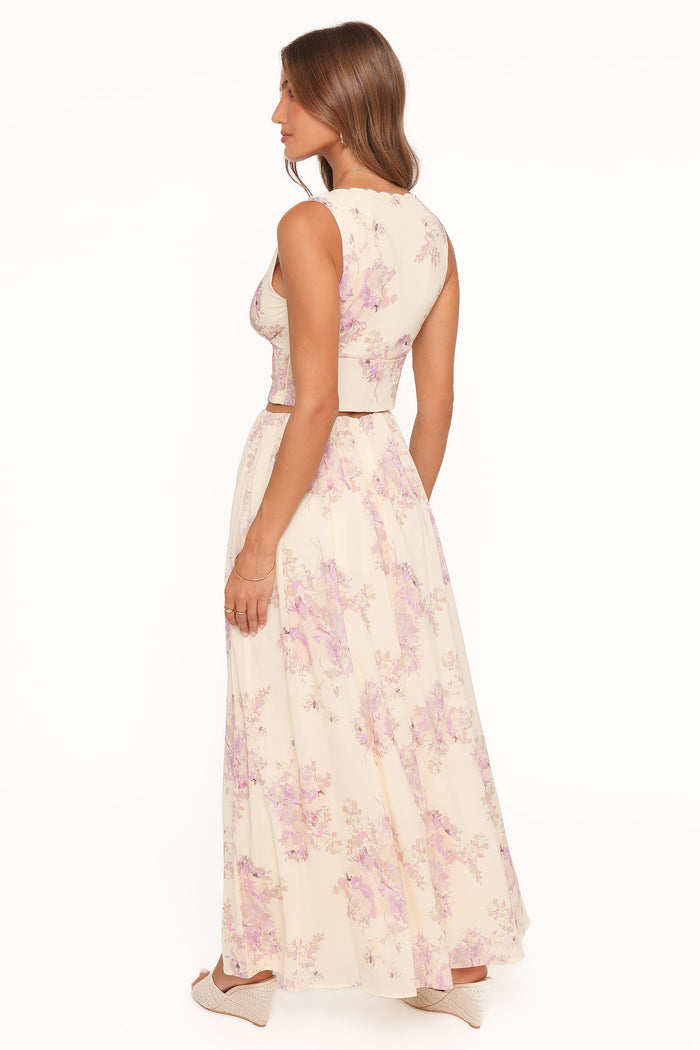 Petal and Pup USA BOTTOMS Tinsley Maxi Skirt - Lavender Floral