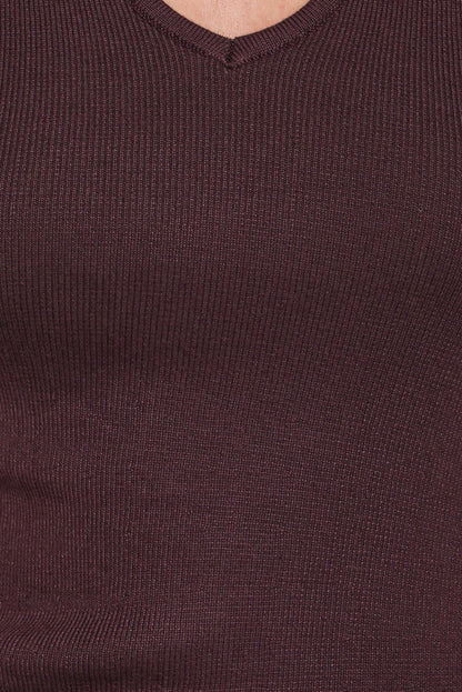 Petal and Pup USA TOPS Tori Side Cinch Knitted Top - Chocolate Brown
