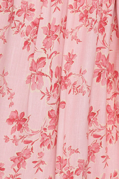 Petal and Pup USA BOTTOMS Tyler Drop Waist Maxi Skirt - Rose Pink Floral
