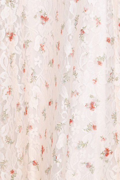 Petal and Pup USA DRESSES Valley Maxi Dress - White Floral Lace