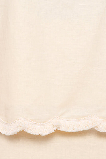 SETS Venate Scallop Skirt Set - Yellow