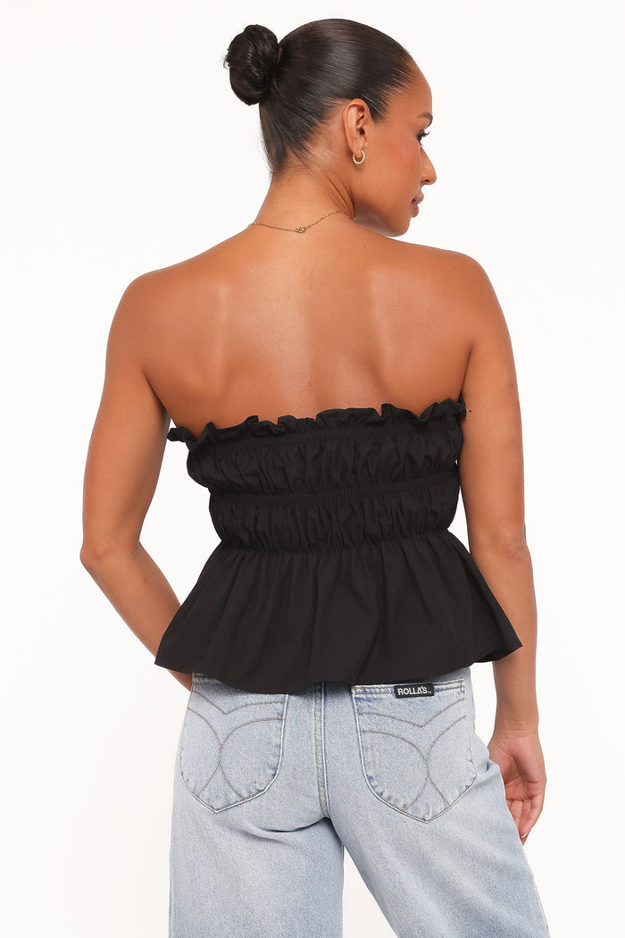 Petal and Pup USA TOPS Wilhelmina Strapless Top - Black