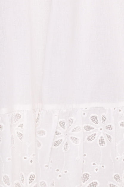 Petal and Pup USA DRESSES Xana Maxi Dress - White Broderie