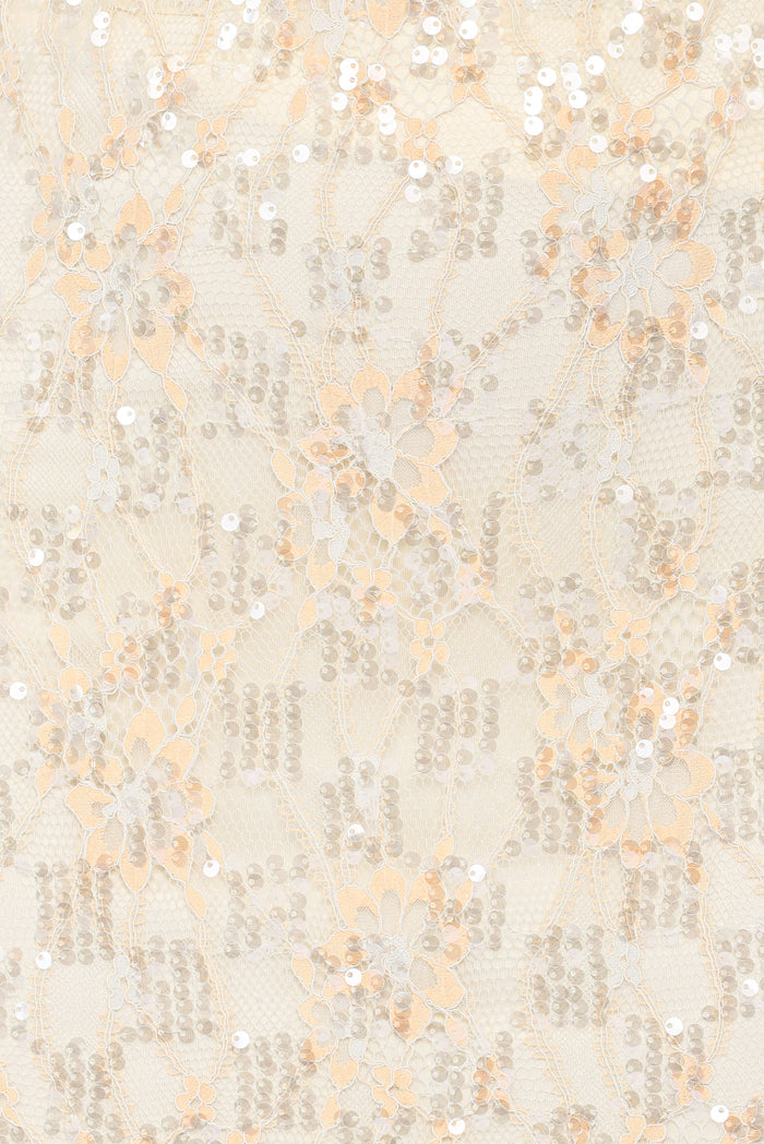 Petal and Pup USA BOTTOMS Yonder Sheer Panel Lace Maxi Skirt - Pale Yellow