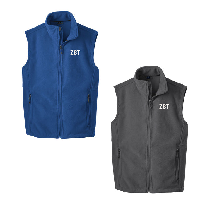 Zeta Beta Tau Fleece Vest - Letters