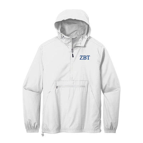 Zeta Beta Tau Lightweight Windbreaker - Letters