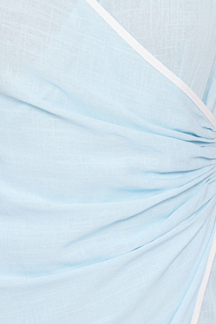 Petal and Pup USA DRESSES Zion Mini Dress - Pale Blue